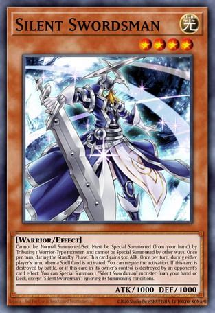 who used silent swordsman yu-gi-oh!